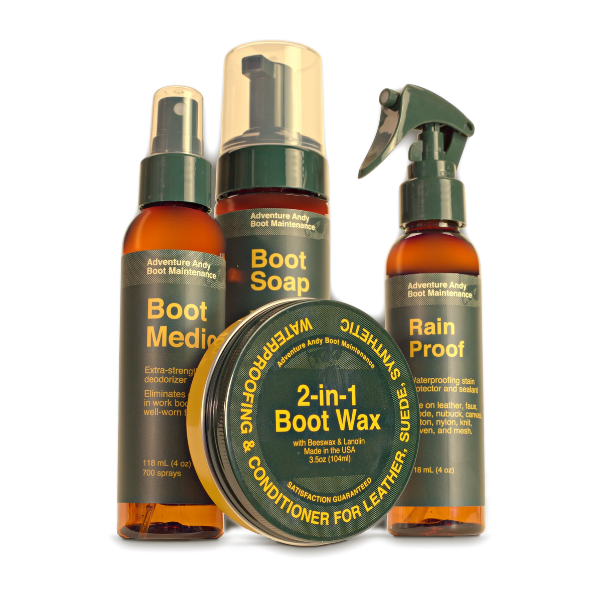Boot Revival Set: Boot Soap, 2-in-1 Boot Wax, Rain Proof and Boot Medic