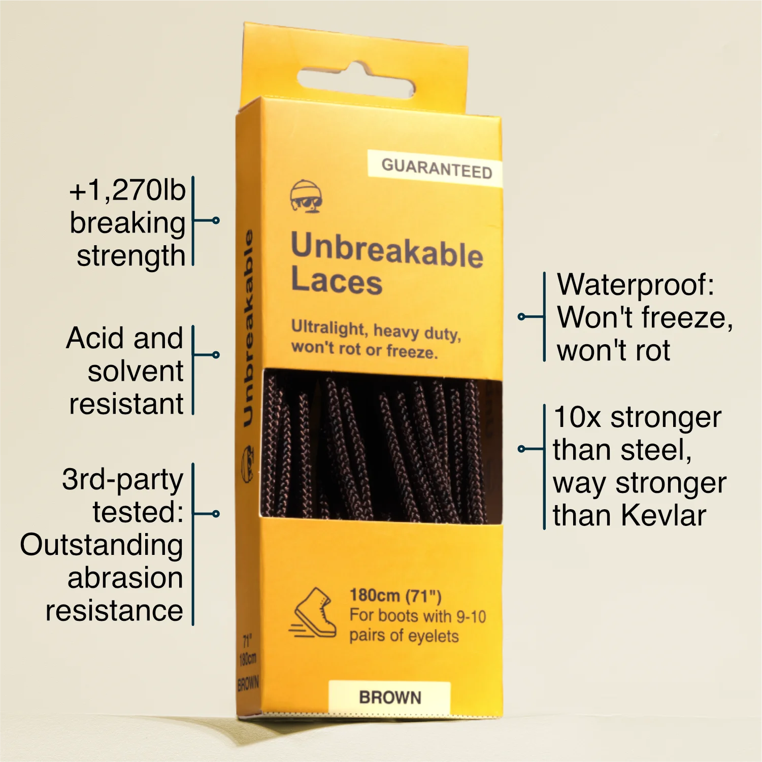 Adventure Andy Unbreakable Boot Laces