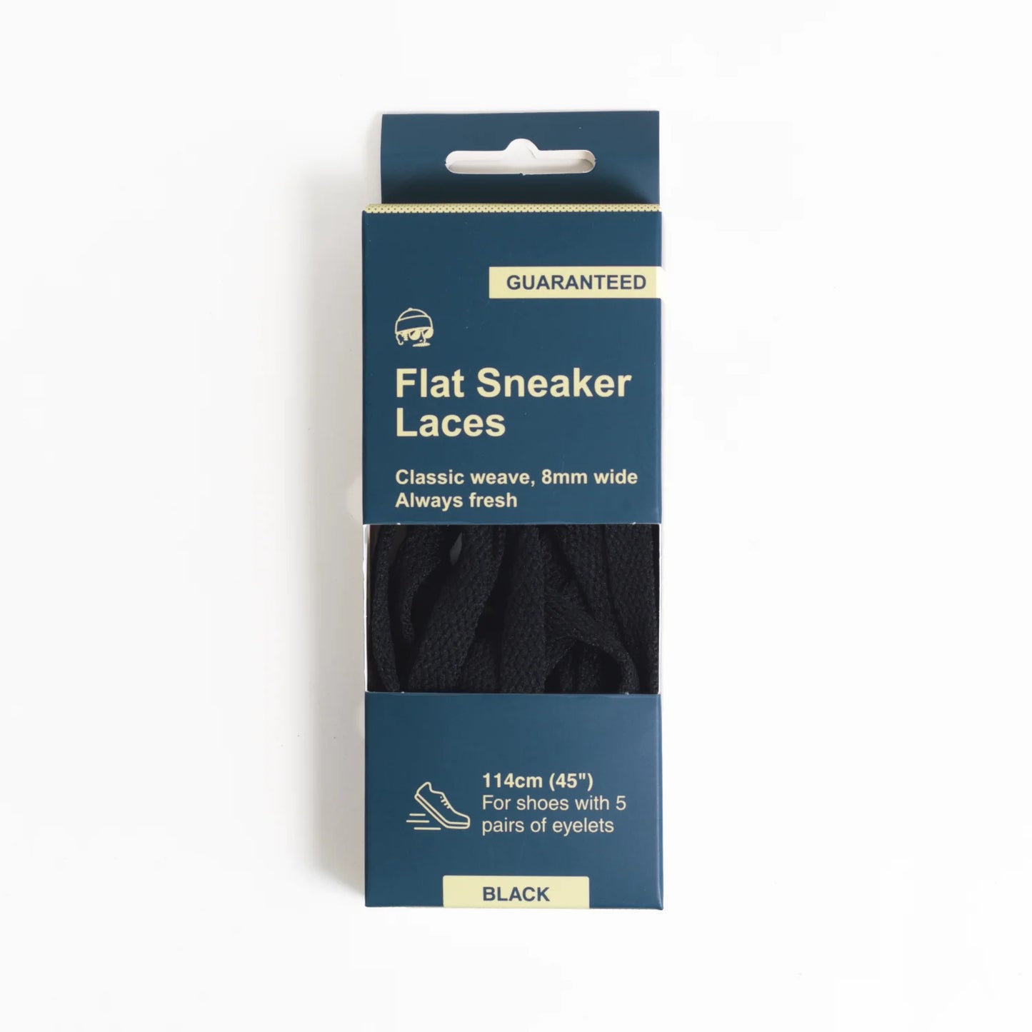 Adventure Andy Flat Sneaker Laces Black 114cm