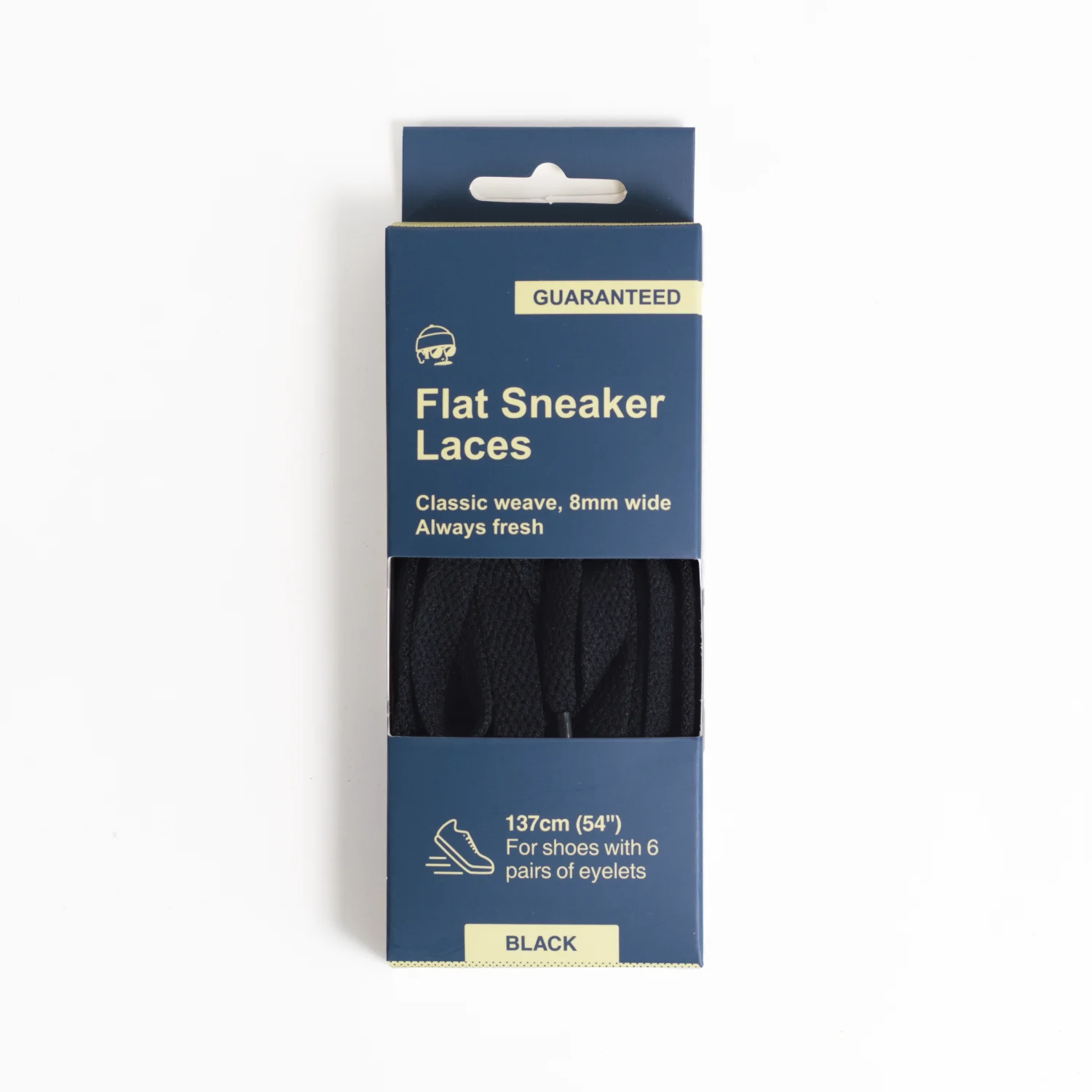 Adventure Andy Flat Sneaker Laces Black 137cm