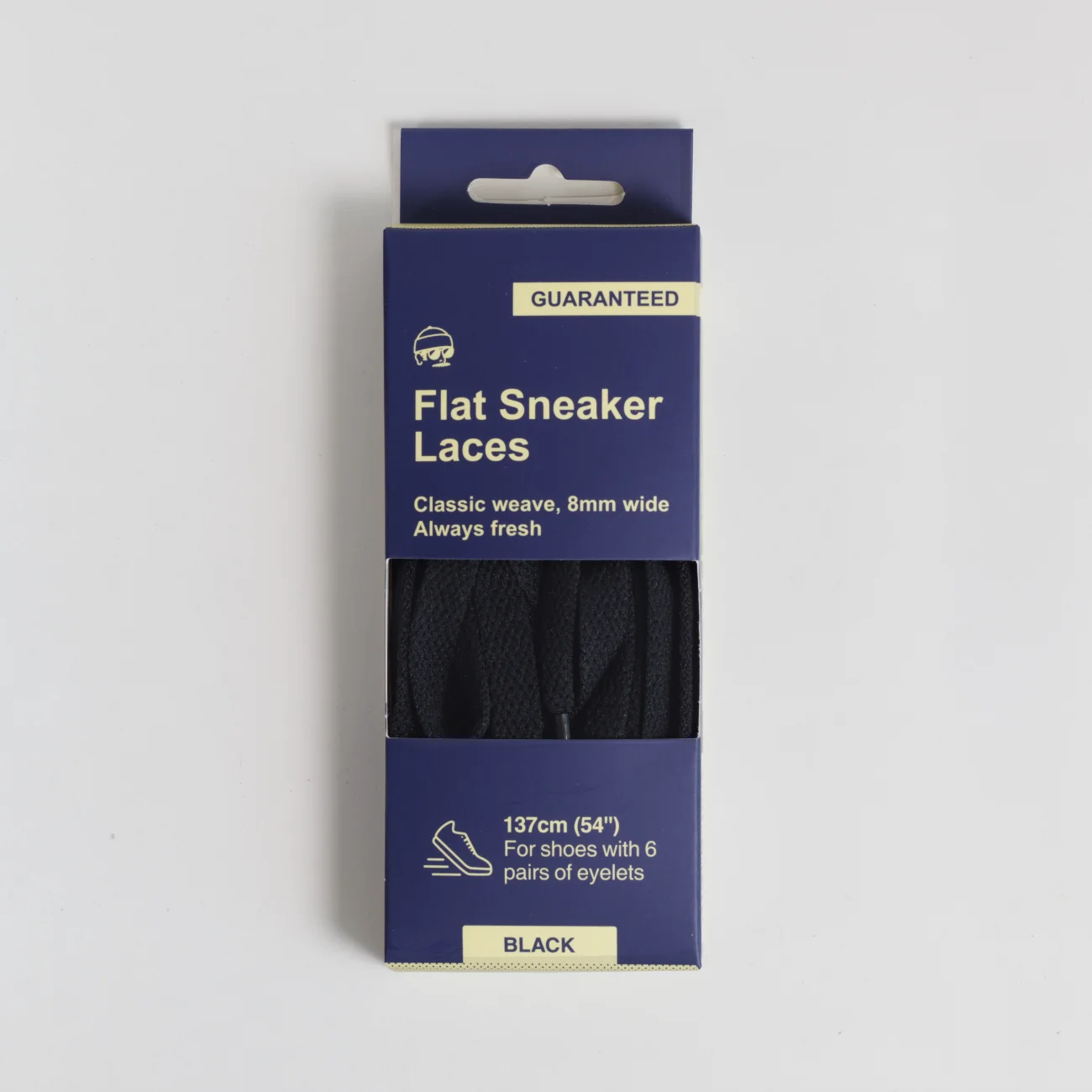 Adventure Flat Sneaker Laces Black 54-inch