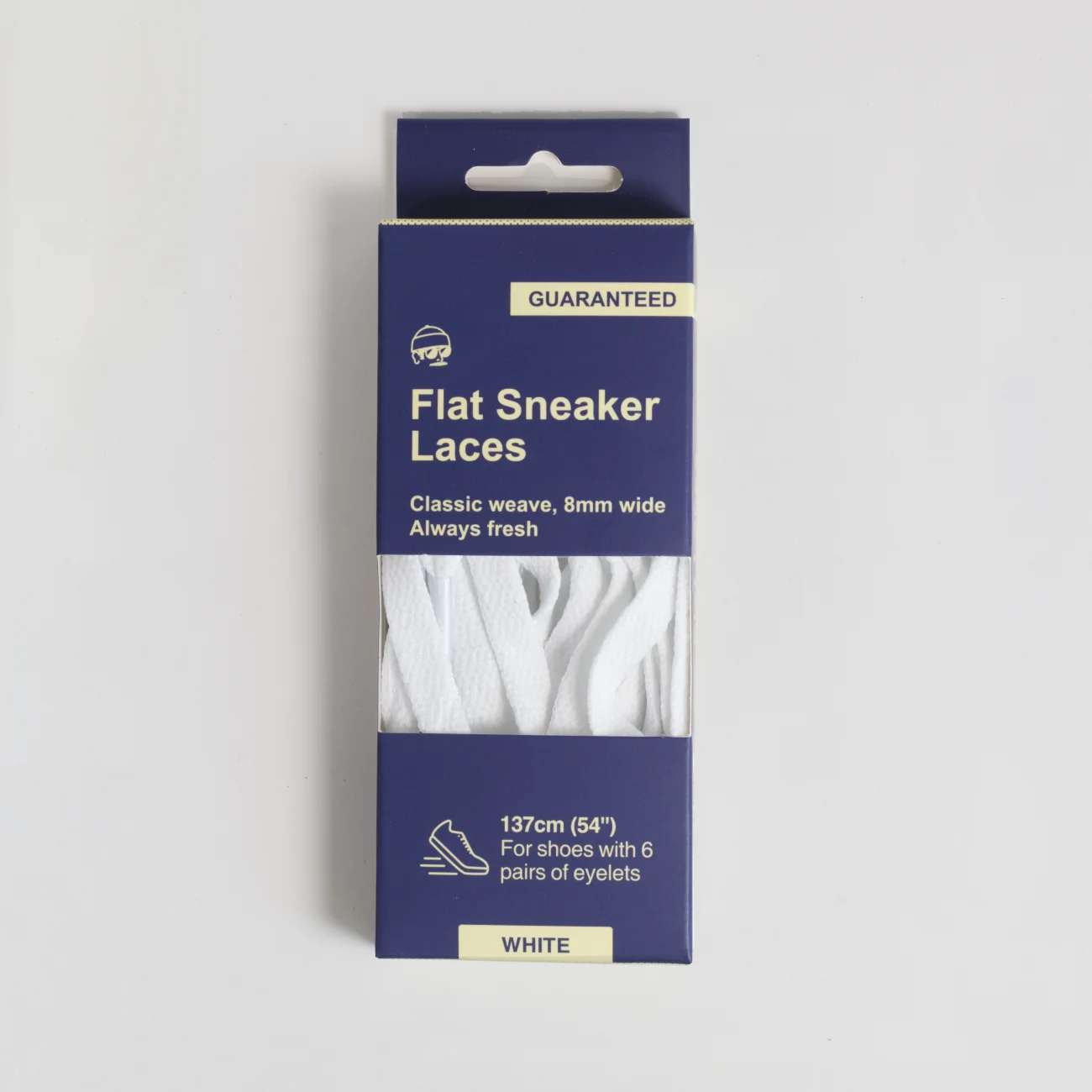 Adventure Flat Sneaker Laces White 54-inch