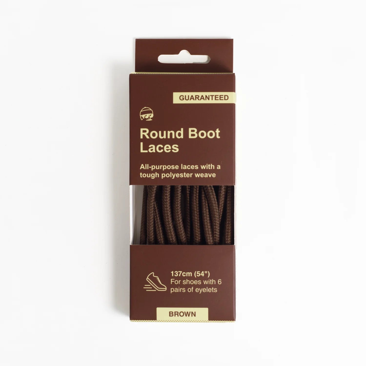 Adventure Andy Round Boot Laces Brown 137cm