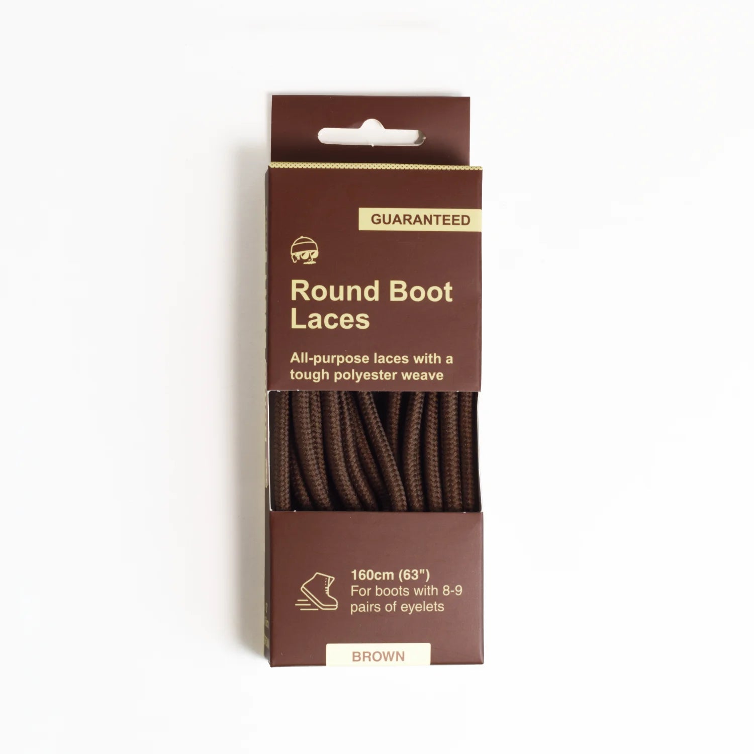 Adventure Andy Round Boot Laces Brown 160cm