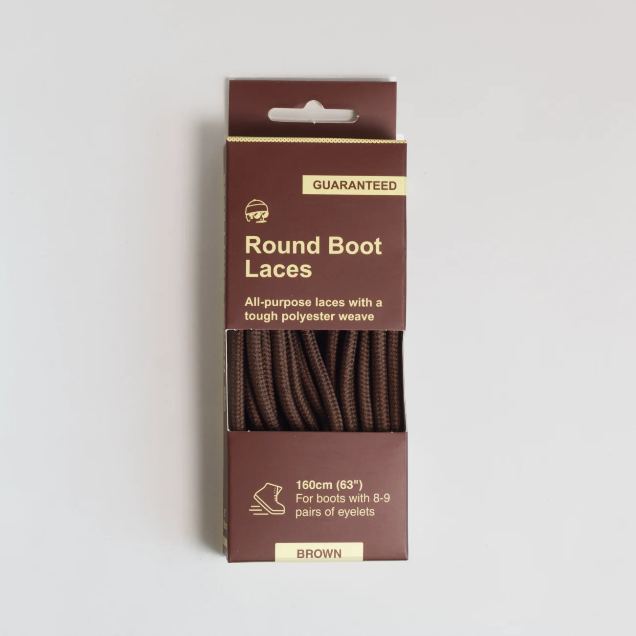 Adventure Round Boot Laces Brown 63-inch