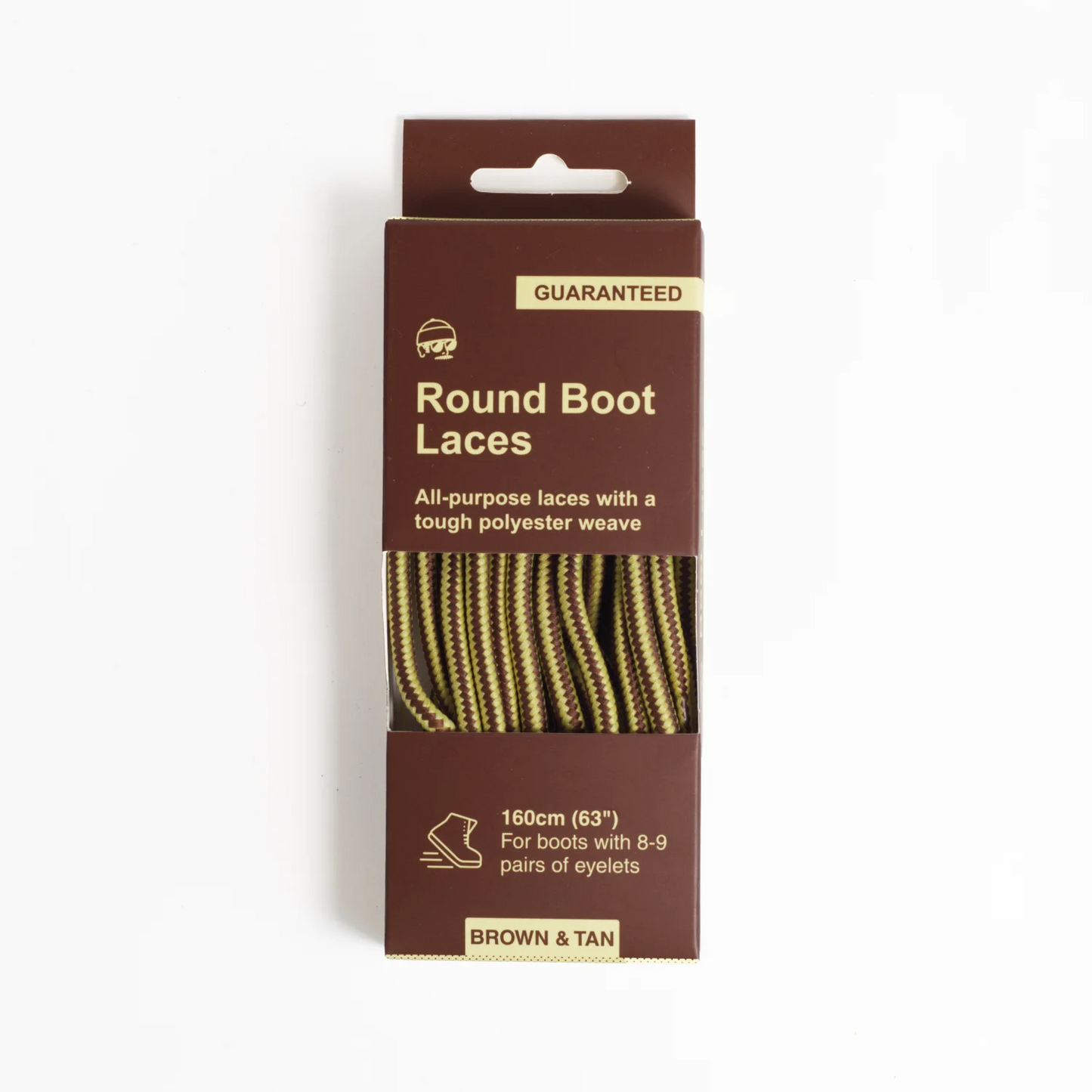 Adventure Andy Round Boot Laces Brown and Tan 160cm