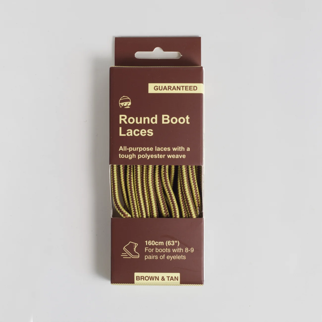 Adventure Round Boot Laces Brown and Tan  63-inch