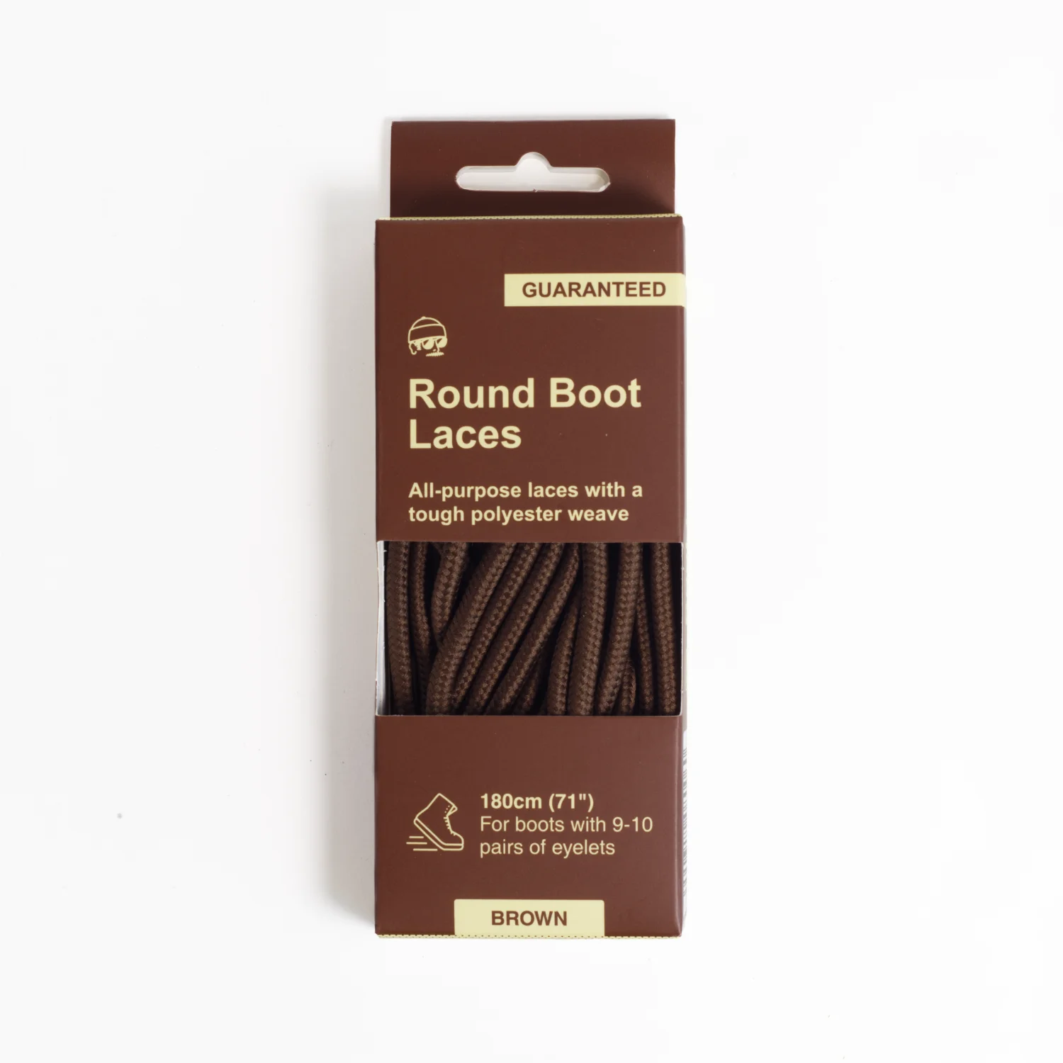 Adventure Andy Round Boot Laces Brown 180cm