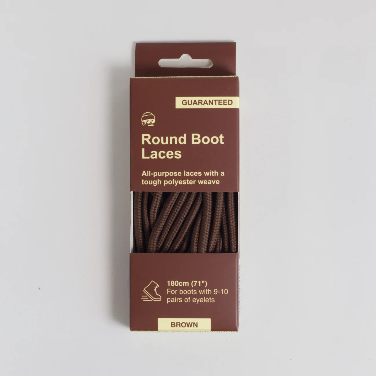 Adventure Round Boot Laces Brown 72-inch