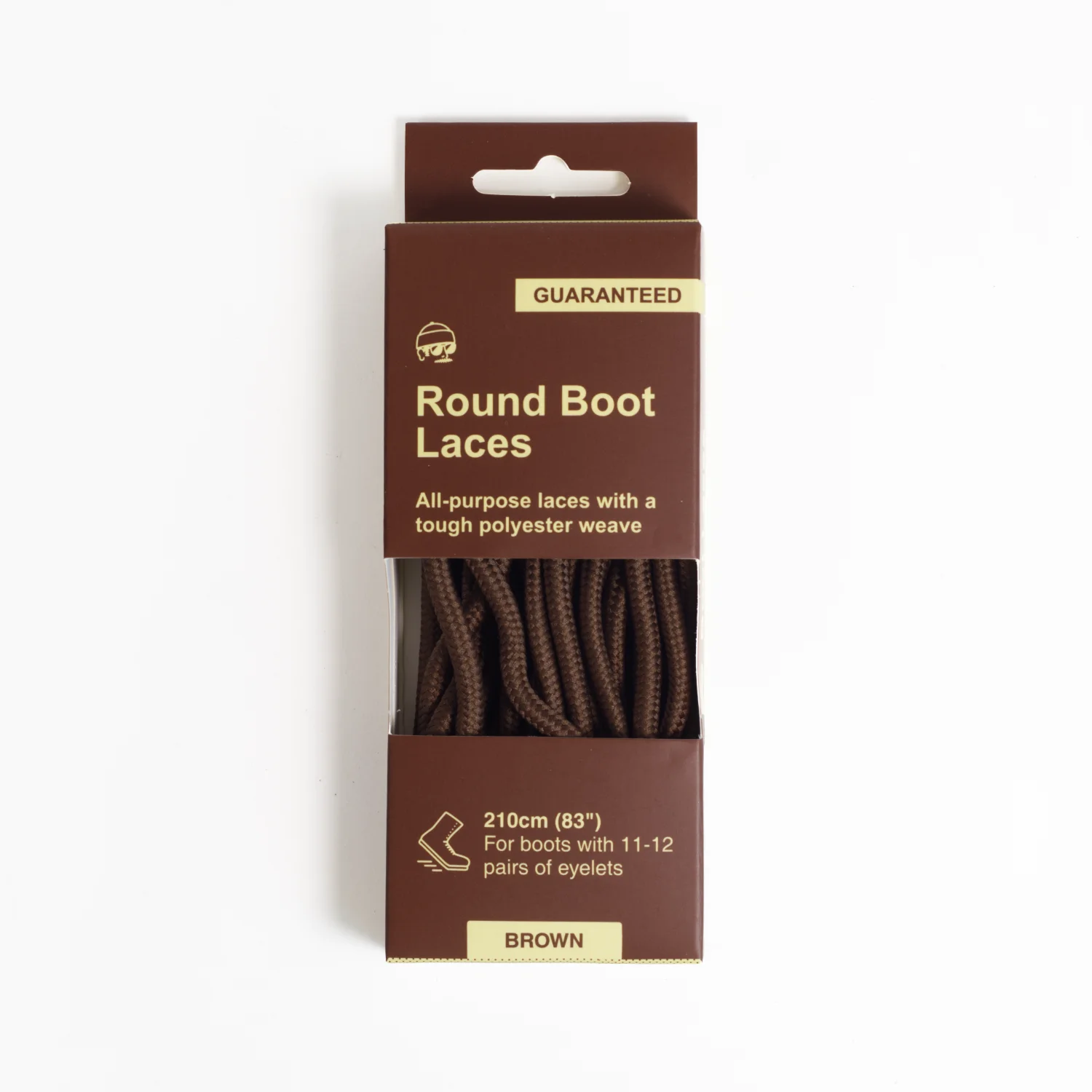 Adventure Andy Round Boot Laces Brown 210cm