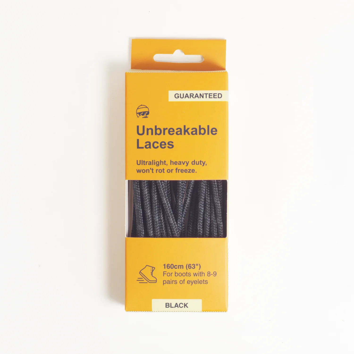 Adventure Andy Unbreakable Laces Black 160cm