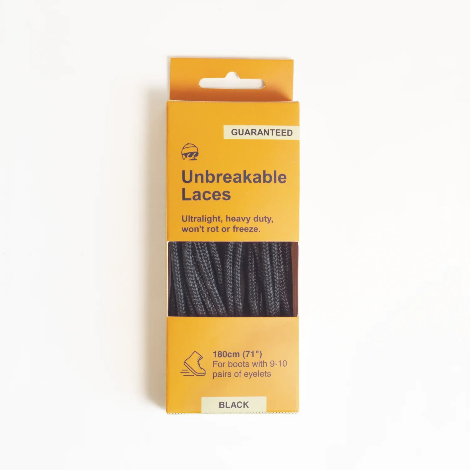 Adventure Andy Unbreakable Laces Black 180cm