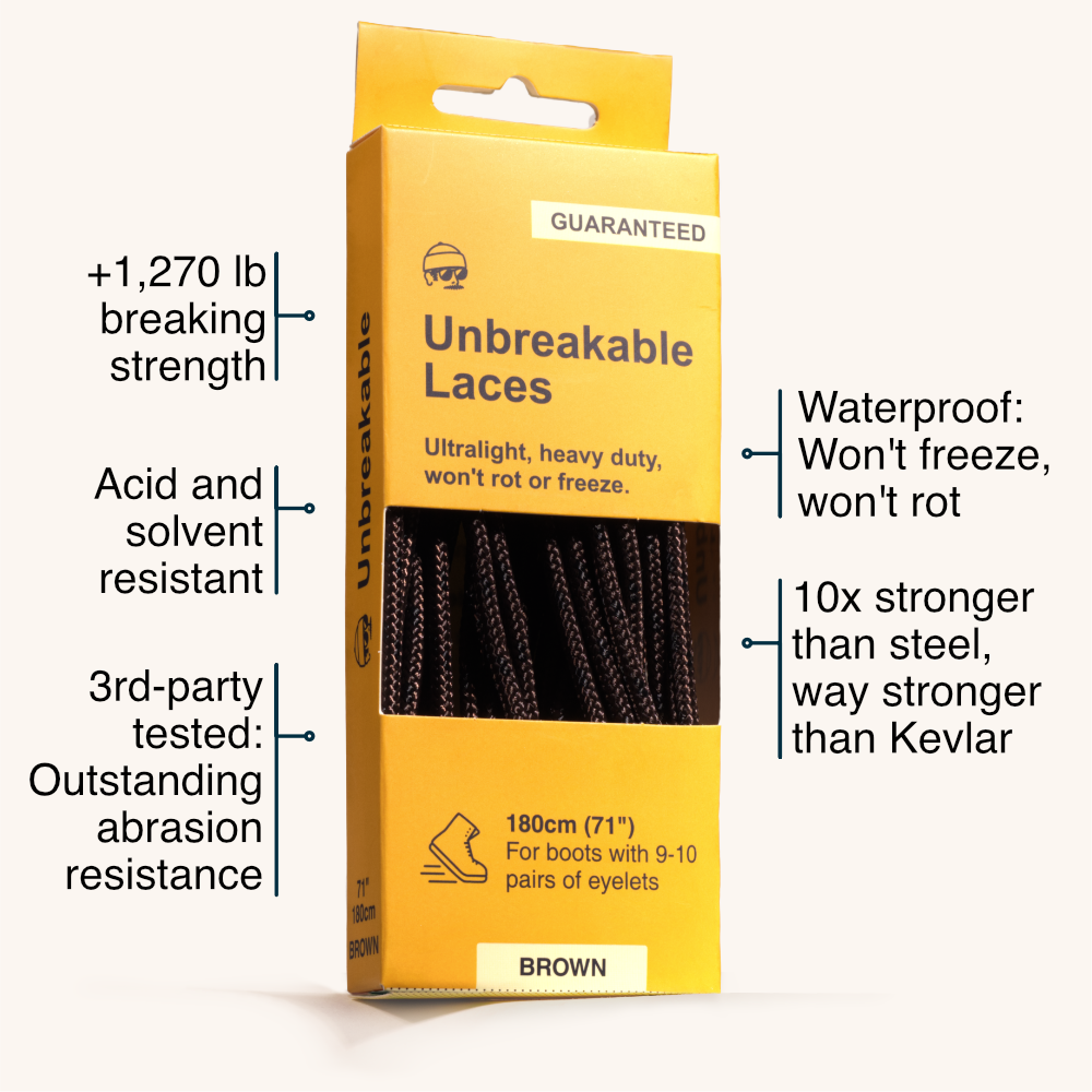 Adventure Andy Heavy Duty Boot Laces